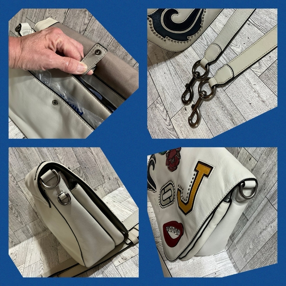 Marc Jacobs Embrodiry Patchwork Shoulder Messager… - image 5